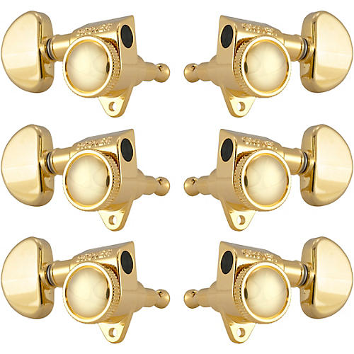 Grover Roto-Grip Locking Rotomatics 502 Series Standard Button Tuning Machines Gold