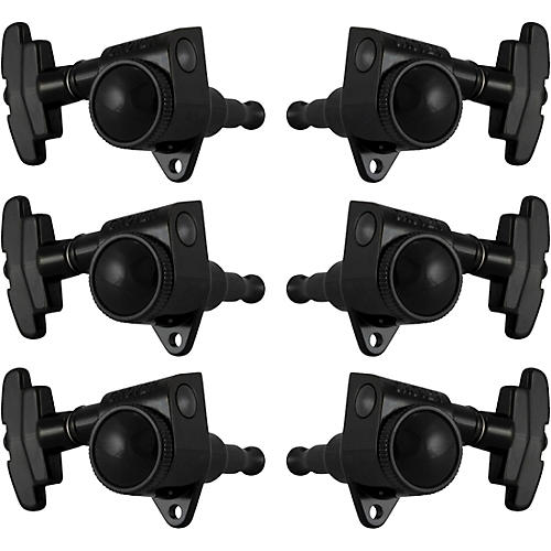 Grover Roto-Grip Locking Super Rotomatics 509 Series Tuning Machines Black Chrome