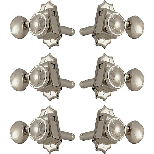 Grover Roto-Grip Locking Vintage 533 Series Tuning Machines Nickel 3+3