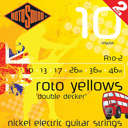 Rotosound Roto Yellows Double Deckers 2-Pack