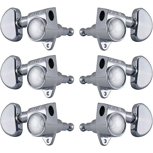 Grover Rotomatics With 18:1 Gear Ratio 102-18 Series Standard Button Tuning Machines Chrome