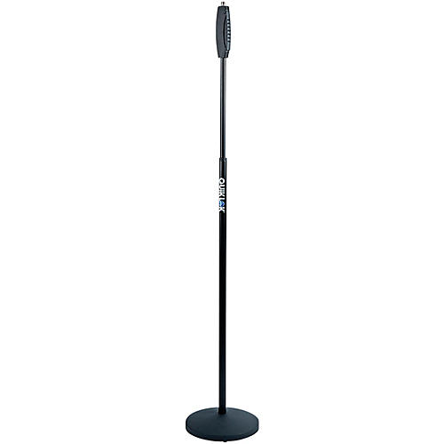 Quik-Lok Round Base Straight Mic Stand With One Handed Clutch Condition 1 - Mint