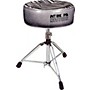 Pork Pie Round Drum Throne - Charcoal Glitter with Zebra Top