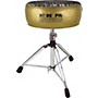 Pork Pie Round Drum Throne - Gold with Leopard Top