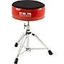 Pork Pie Round Drum Throne - Red with Black Swirl Top