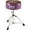 Round Drum Throne Level 1 Purple with Leopard Top