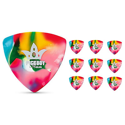 Pick Boy Rounded Triangle Multi-Color Cellulose Guitar Picks