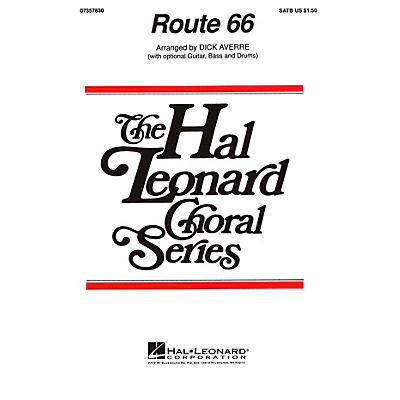 Hal Leonard Route 66 SATB by The Manhattan Transfer arranged by Dick Averre