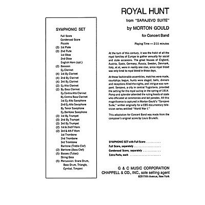 G. Schirmer Royal Hunt (Full Score) Concert Band Composed by Morton Gould