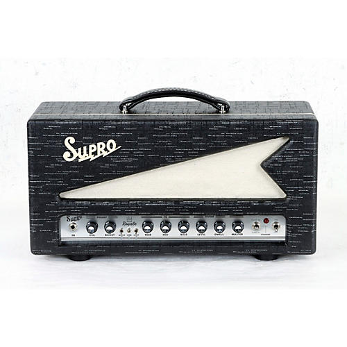 Supro Royale 50W Guitar Tube Amp Head Condition 3 - Scratch and Dent Black Scandia 197881086169