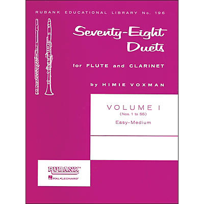 Hal Leonard Rubank 78 Duets for Flute And Clarinet Vol 1 Easy/Medium