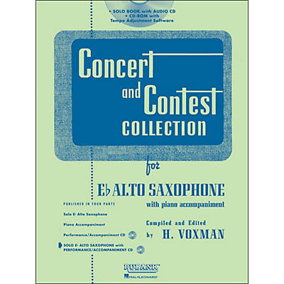 Hal Leonard Rubank Concert And Contest Collection Alto Sax Book/Online Audio