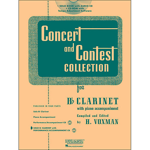 Rubank Concert And Contest Collection Clarinet Book/Online Audio