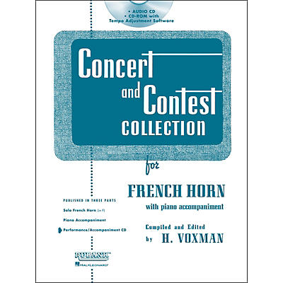 Hal Leonard Rubank Concert And Contest For French Horn - Accompaniment CD