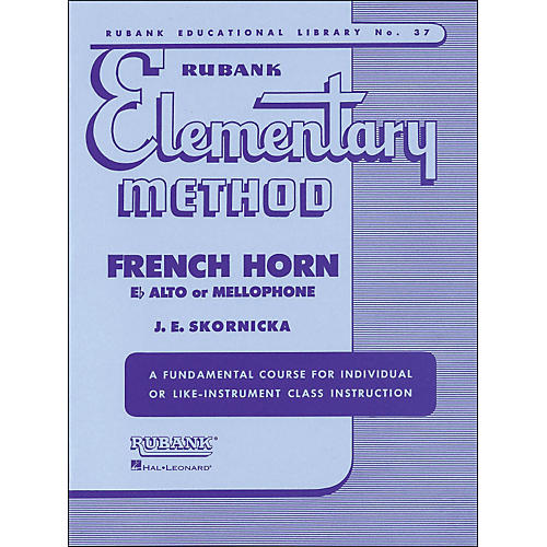 Rubank Elementary Method French Horn In F Mellophone Or E Flat Alto