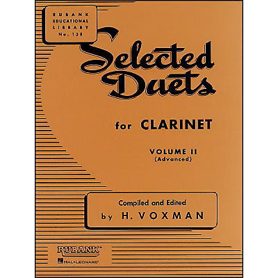 Hal Leonard Rubank Selected Duets Clarinet Vol 2 Advanced