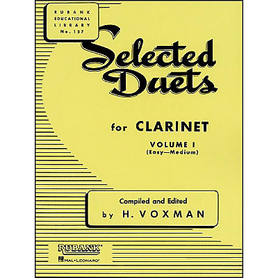 Hal Leonard Rubank Selected Duets for Clarinet Vol 1 Easy/Medium