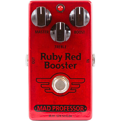 Ruby Red Booster Effects Pedal