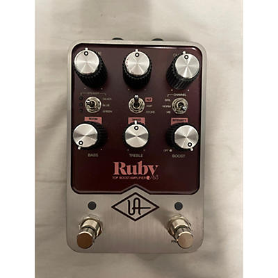 Universal Audio Ruby Top Boost Amp 63' Effect Pedal