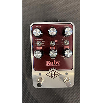 Universal Audio Ruby Top Boost Amplifier 63 Effect Pedal