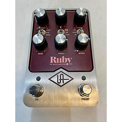 Universal Audio Ruby Top Boost Amplifier '63 Effect Pedal