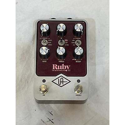 Universal Audio Ruby Top Boost Amplifier Effect Pedal