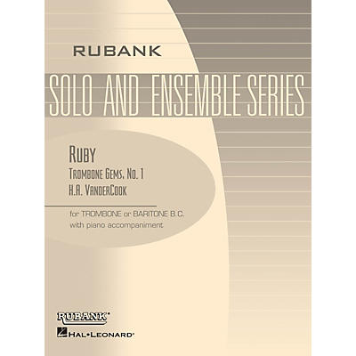 Rubank Publications Ruby (Trombone (Baritone B.C.) Solo with Piano - Grade 1) Rubank Solo/Ensemble Sheet Series
