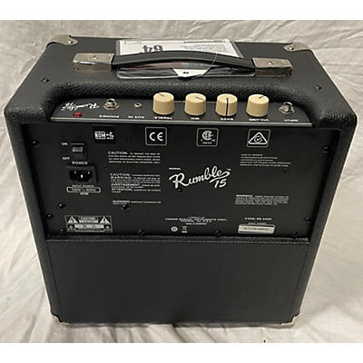 Fender Rumble V3 15w 1x8 Bass Combo Amp