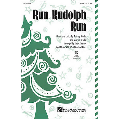 Hal Leonard Run Rudolph Run 2-Part by Chuck Berry Arranged by Roger Emerson