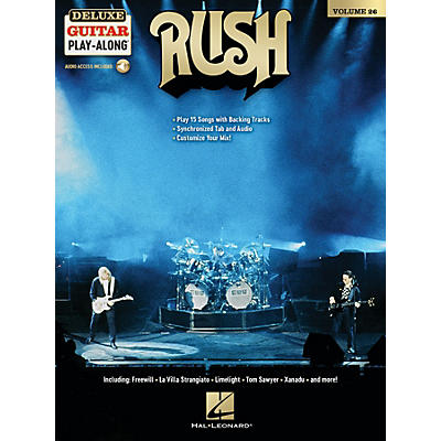 Hal Leonard Rush - Deluxe Guitar Play-Along Volume 26 Book/Online Audio