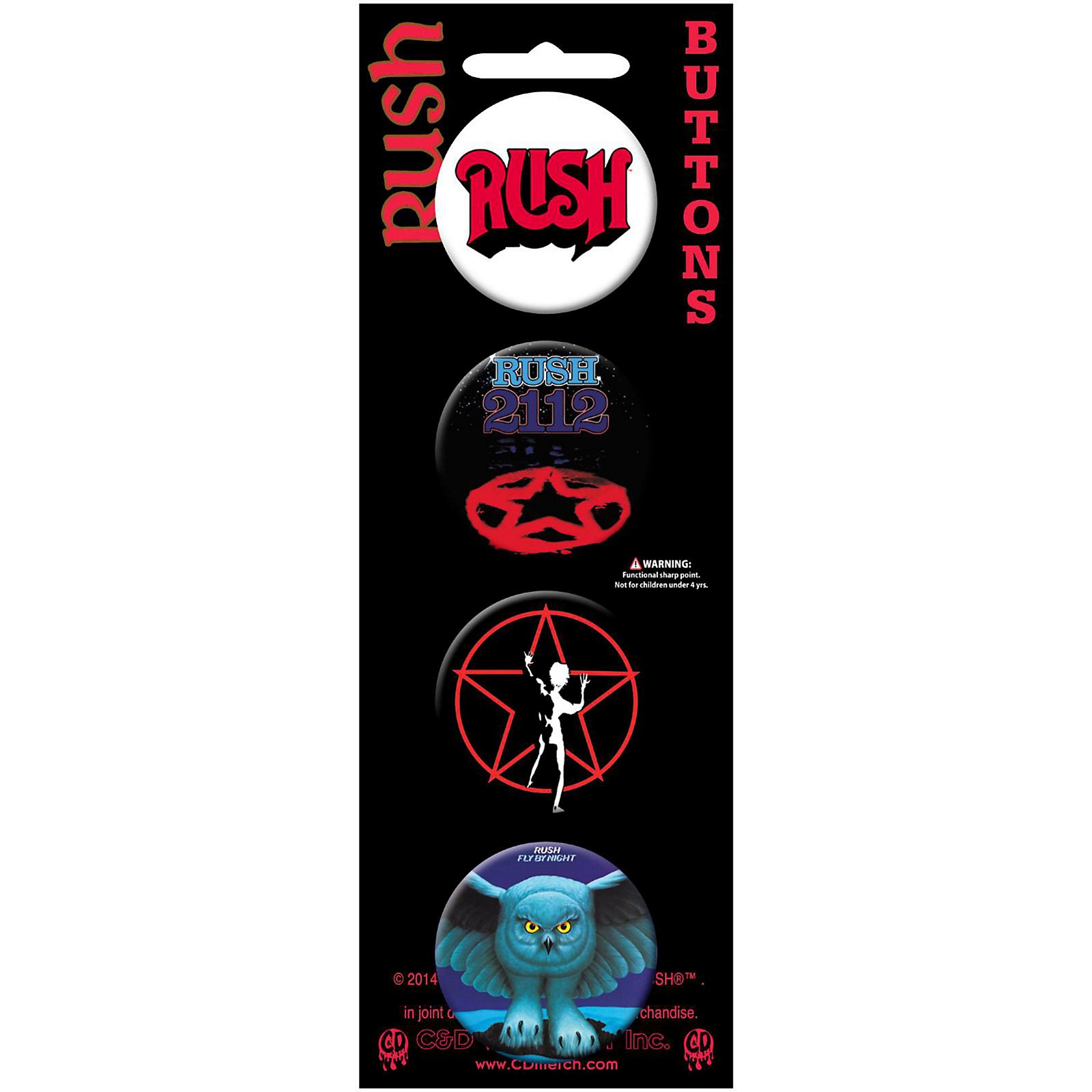 C&D Visionary Rush Button Set (4 Piece) | Musician's Friend
