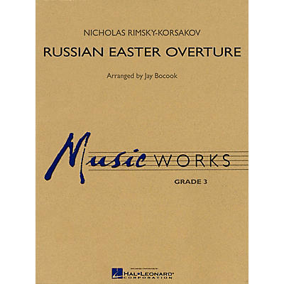 Hal Leonard Russian Easter Overture Concert Band Level 3 Arranged by Jay Bocook