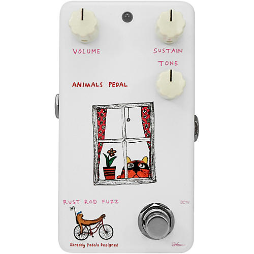 Animals Pedal Rust Rod Fuzz V2 Effects Pedal Condition 1 - Mint White