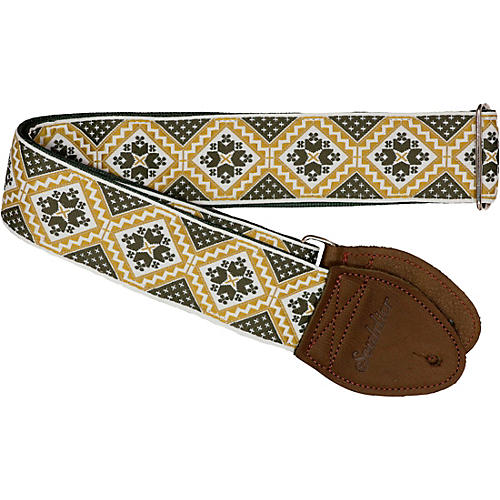 Souldier Rustic Diamond Guitar Strap Green 2 in.