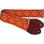 Souldier Rustic Diamond Guitar Strap Orange 2 in.