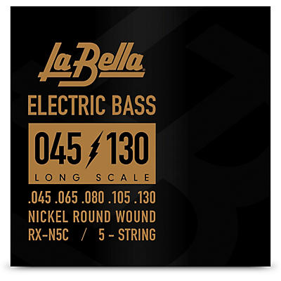 LaBella Rx Series RX-N5C Nickel 5-String Electric Bass Strings