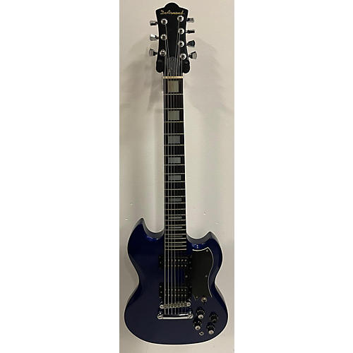 DeArmond S-67 Solid Body Electric Guitar moon blue