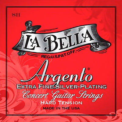 La Bella S Argento Extra-Fine Silver-Plated Concert Guitar Strings