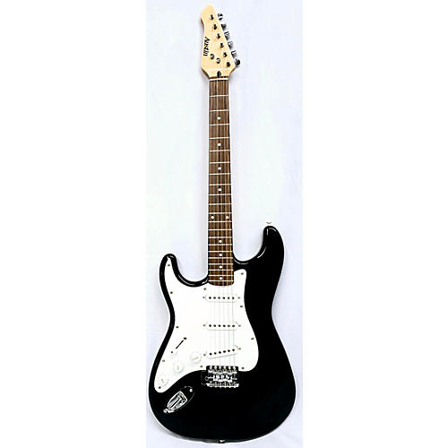 Austin S Type Electric Guitar Black and White