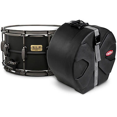 Tama S.L.P. Big Black Steel Snare Drum With SKB Case