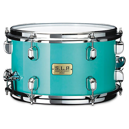 TAMA S.L.P. Mod Bubinga Snare Drum - Philo Tsoungui Artist Model 12 x 7 in. Electro Turquoise