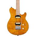 Sterling by Music Man S.U.B. Axis Flame Maple Top Electric Guitar Transparent GoldTransparent Gold