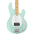 Sterling by Music Man S.U.B. StingRay RAY4 Maple Fingerboard Electric Bass Guitar Black Black PickguardMint Green White Pickguard