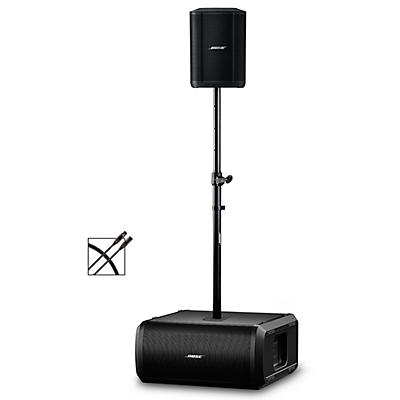 Bose S1 Pro+ Wireless PA Package With Sub1 Powered Bass Module, Adjustable Subwoofer Pole and XLR Cable