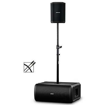 Bose S1 Pro+ Wireless PA Package With Sub2 Powered Bass Module, Adjustable Subwoofer Pole & XLR Cable