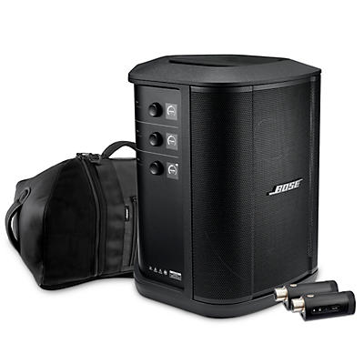 Bose S1 Pro+ Wireless PA System With Two Mic/Line Transmitters & Backpack