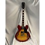 Used Teton S1533BICS Hollow Body Electric Guitar Cherry Sunburst