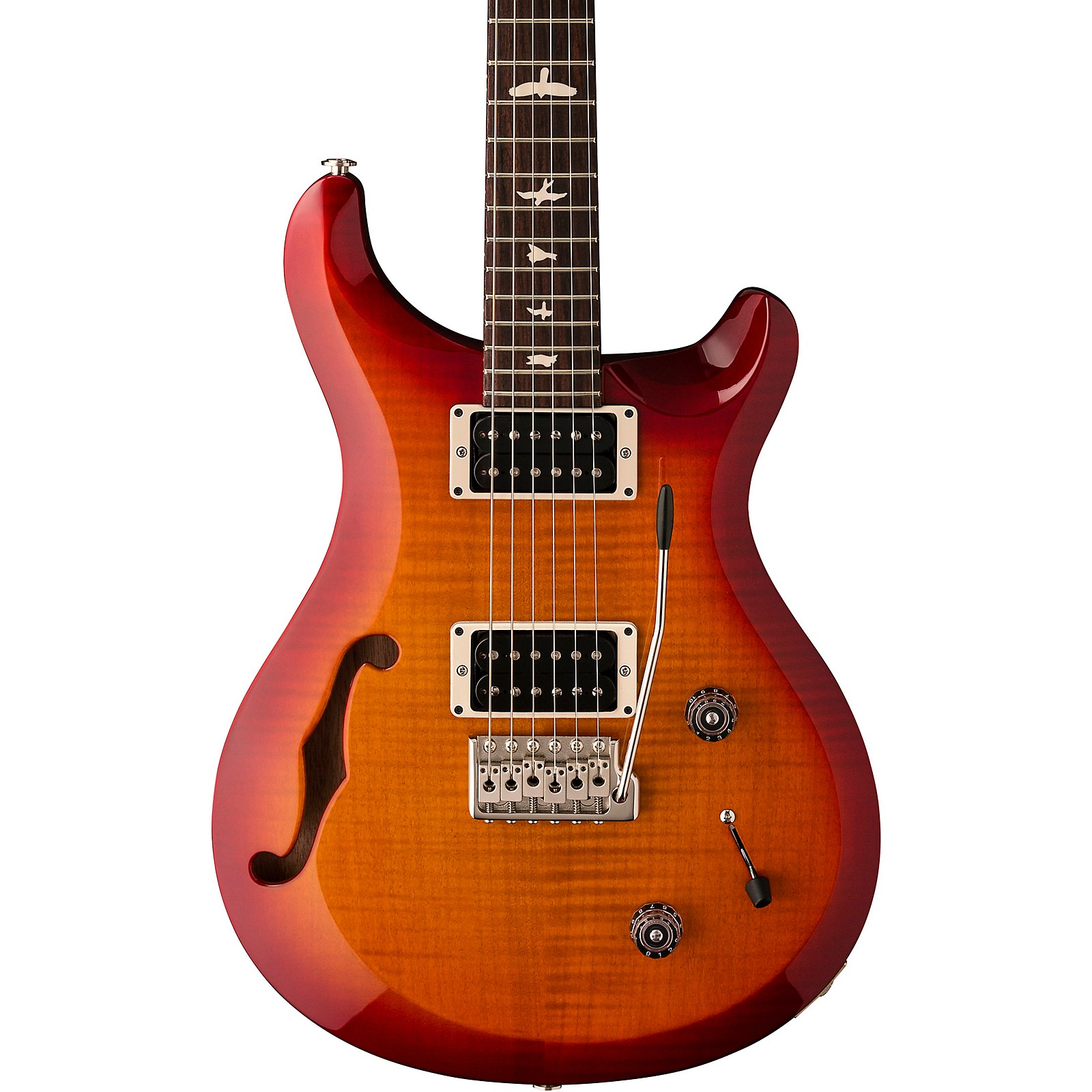 PRS S2 Custom 22 SemiHollow Electric Guitar Dark Cherry Sunburst