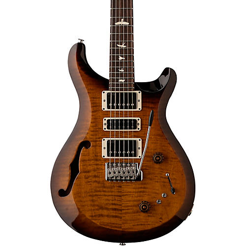 PRS S2 Special Semi-Hollow Electric Guitar Black Amber