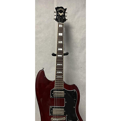 Guild S200 T Bird Reissue Solid Body Electric Guitar Wine Red